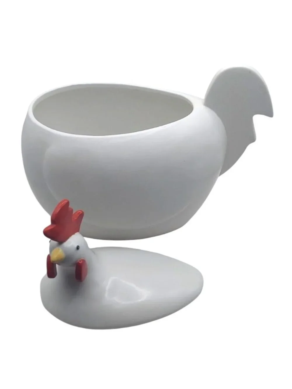 Department 56 Rooster Cookie Jar Chicken Storage Container Ceramic Farmhouse